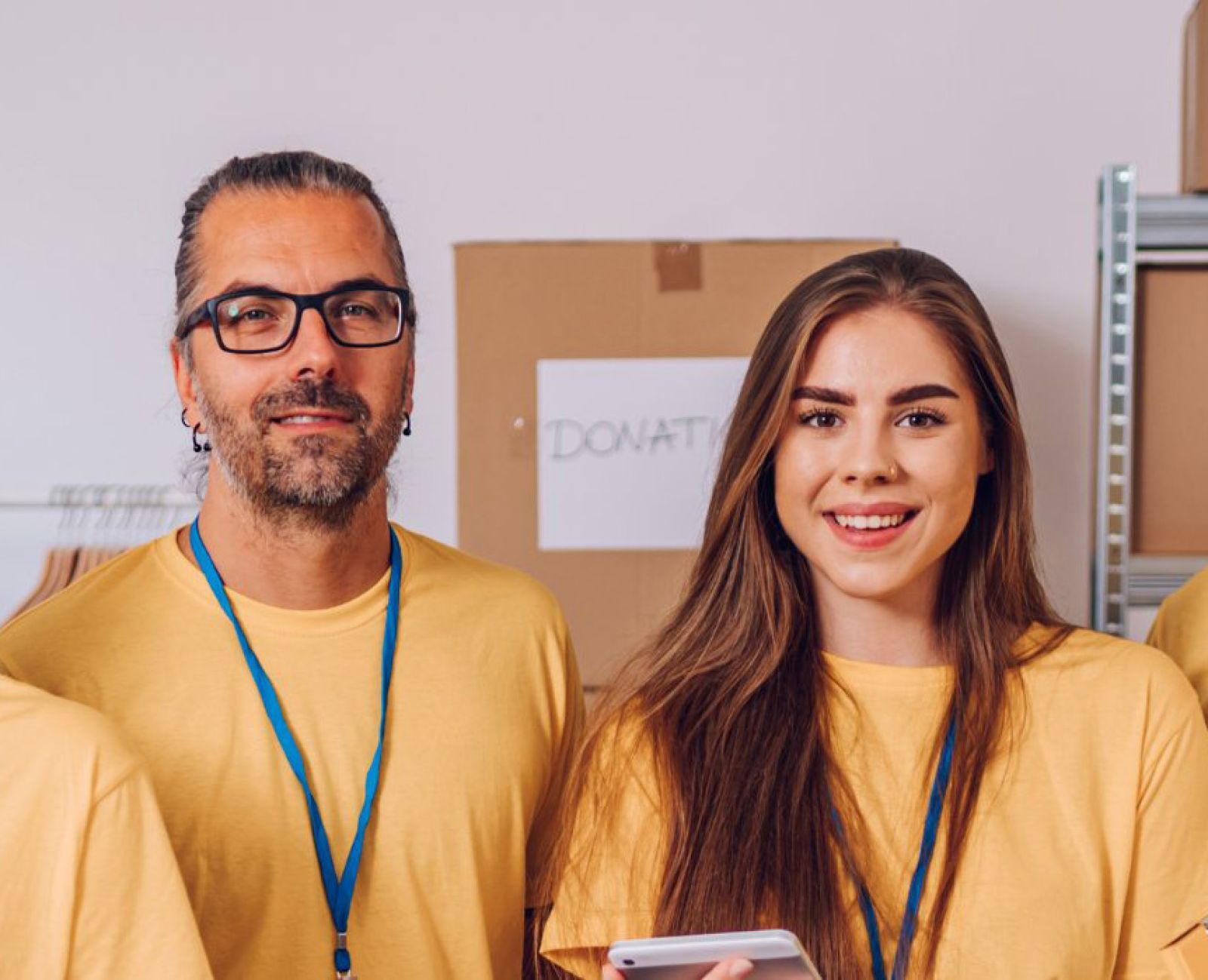 Volunteers in yellow shirts Volunteer Kamloops TImeraisers